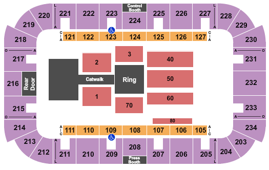 Jenkins Arena WWE Seating Chart